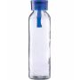 Drinkfles | Glas | Gekleurde dop | 500 ml - lichtblauw