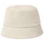 Ecologische uniseks bucket hat in badstof Ivory S/M