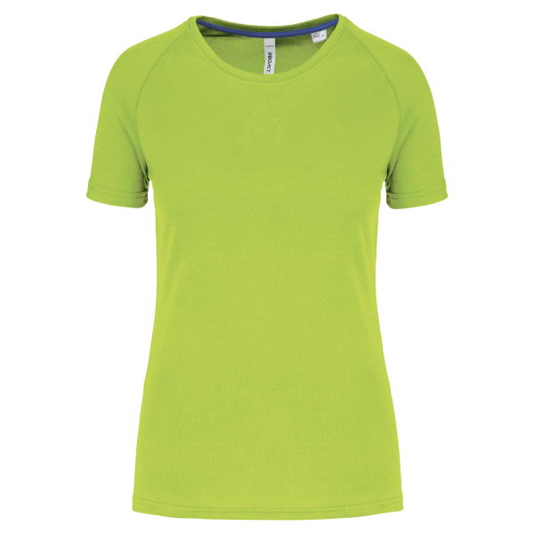 T-shirt de sport à col rond recyclé femme Lime XXL T-shirt de sport à col rond recyclé femme Lime XXL