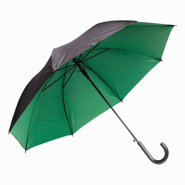 DOUBLY - Automatisch te openen paraplu groen, zwart DOUBLY - Automatisch te openen paraplu groen, zwart