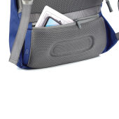 Bobby Soft, anti-diefstal rugzak, royal blue, grijs