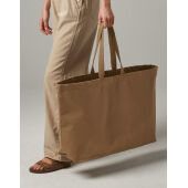 Oversized Canvas Tote Bag - Natural - One Size