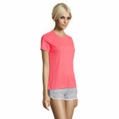 SPORTY WOMEN - SPORTYdames t-shirt 140g - L - Neon Coral