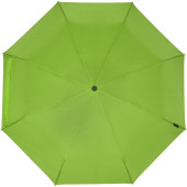Birgit 21 tum vikbart och vindtätt paraply av återvunnen PET - Limegrön