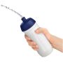 HydroFlex™ Clear knijpfles van 500 ml - Zwart/Frosted transparant