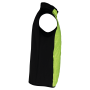 BODYWARMER IN TWEE STOFFEN Lime / Black 3XL