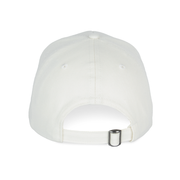 Ecologische uniseks pet met 6 panelen Ivory One Size Ecologische uniseks pet met 6 panelen Ivory One Size