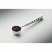 SPOONCOOP - Koffieschep met zakclip - Zilver