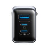 Anker Prime-oplader (100 W, 3 poorten, GaN), grijs