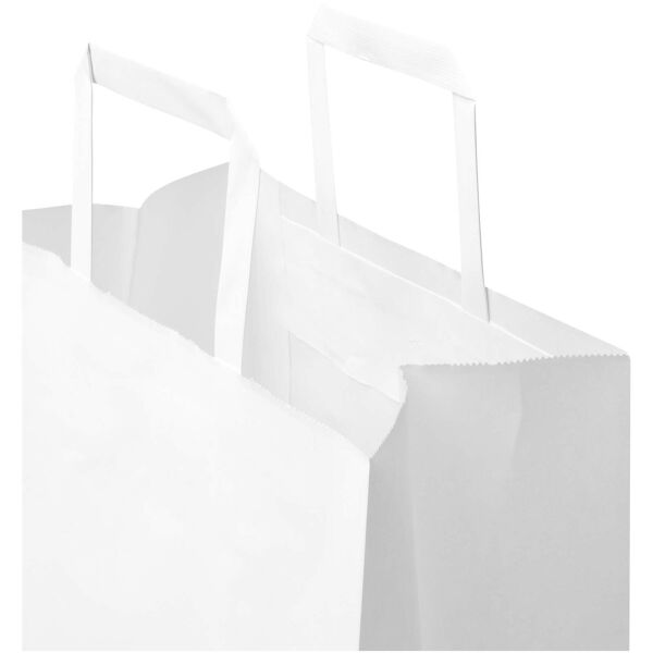 Kraft papieren tas 80 g/m² met platte handvatten – 25 x 15 x 32 cm - Wit Kraft papieren tas 80 g/m² met platte handvatten – 25 x 15 x 32 cm - Wit