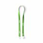 Polyester Pantone-gematchte zeefdruk keycord met 2 clips