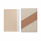 CORTONA - A5 notitieboek met lader 15W - Beige