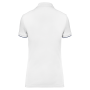 Contrasterende damespolo Day To Day korte mouwen White / Navy XS