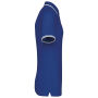 Herenpolo met korte mouwen en contrasterende bies Royal Blue / White S