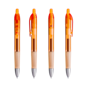 Doorzichtig Oranje / Doorzichtig Oranje / Blauwe Inkt