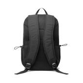 KENTO URBAN RCS  recycled nylon 15,6 inch rugzak met voorvak, zwart