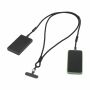 Lanyard 2-in-1 GRS RPET Load & Sync USB Cable - zwart Lanyard 2-in-1 GRS RPET Load & Sync USB Cable - zwart