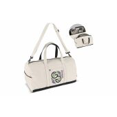 InSideOut Reuuz Canvas Travel/Sport tas  28 x 56 x 28 cm - Beige / Zwart