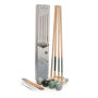 Houten croquet set, bruin