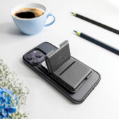 C-Secure MagSafe phone wallet, zwart