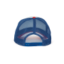 Trucker - Pet 5 panelen White / French Red / Reflex Blue One Size