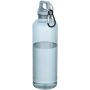 Oregon 750 ml waterfles van RCS-gecertificeerd gerecycled plastic met karabijnhaak - Turkoois Oregon 750 ml waterfles van RCS-gecertificeerd gerecycled plastic met karabijnhaak - Turkoois