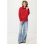 IQONIQ Yengo recycled katoen hoodie met steekzakken, rood (L)