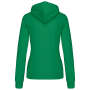Damessweater met capuchon in contrasterende kleur Light Kelly Green / White S
