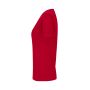 Interlock T-shirt | v-hals | dames - Rood, S