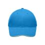 Light Brushed Sandwich Cap turquoise/beige