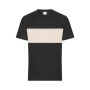 T-Shirt colour-block UNISEX black/sandstone XXS