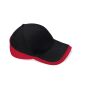 TEAMWEAR COMPETITION CAP, BLACK/CLASSIC RED, One size, BEECHFIELD