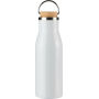 Gerecycled roestvrijstalen fles Aline wit