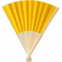 Bamboe handwaaier Elio geel Bamboe handwaaier Elio geel
