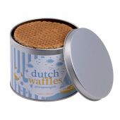 Blik met roomboter stroopwafels, Zilver