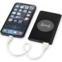 Juice type-C draadloze powerbank van 4000 mAh van gerecycled aluminium - Zwart