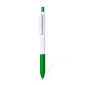 Spike balpen met gekleurde grip blauwe inkt goedkoop - groen