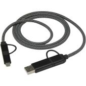 SMART 65 W 100 cm RCS-gecertificeerde magnetische 5-in-1-oplaadkabel - Zwart