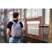 Bobby Soft, anti-diefstal rugzak, grijs, blauw