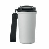 NAKANO - Gerecycled stalen beker 400ml - Wit