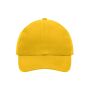 6 Panel Cap Heavy Cotton gold yellow one size