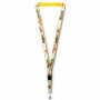 Afneembare polyester keycord met gesublimeerde satijnen overlay