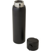 Sika 450 ml geïsoleerde fles van RCS-gecertificeerd gerecycled roestvrij staal - Zwart