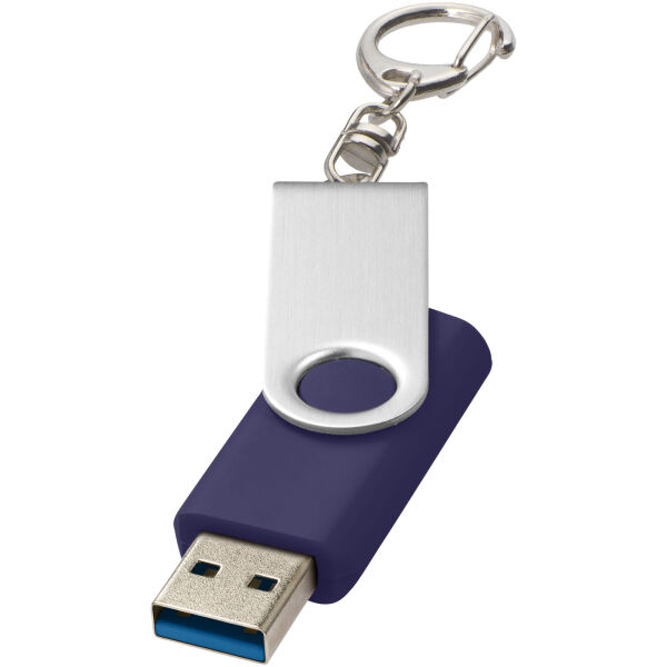 Rotate USB 3.0 met sleutelhanger - Blauw - 16GB