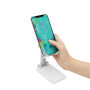 Opvouwbare telefoonhouder DESK KING wit