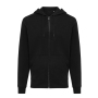 Iqoniq Abisko recycled cotton zip through hoodie, black (XXXL)