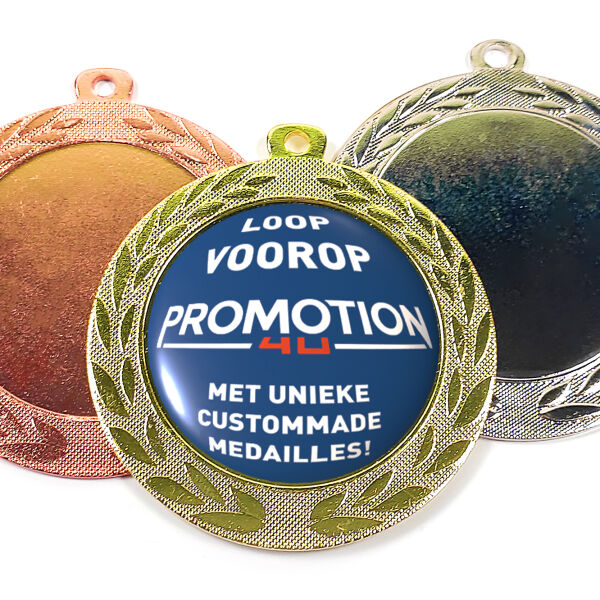 Medaille 70 mm met lint en doming