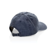 BEAU AWARE™ Washed 6 panel 270gsm cotton twill cap, donkerblauw