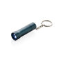 Flash RCS gerecycled aluminium sleutelhanger zaklamp, blauw