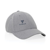 Milo AWARE™ recycled heather 6 paneel cap 200gr, grijs